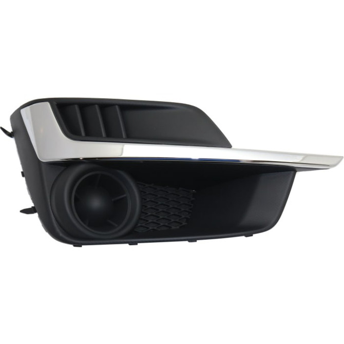 For Subaru Impreza Fog Light Cover 2015 2016 | Grille Bezel | w/ Chrome Molding | Sedan / Wagon | Textured Black (CLX-M0-USA-REPS108618-CL360A70-PARENT1)