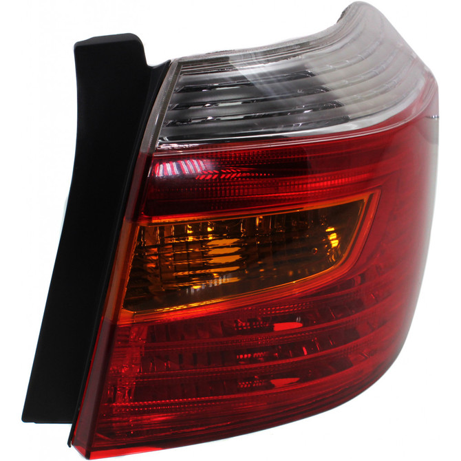 For Toyota Highlander Tail Light Assembly 2008 2009 2010 | Amber / Clear / Red Lens | Sport Model | w/o Bulbs (CLX-M0-USA-REPT730112-CL360A70-PARENT1)
