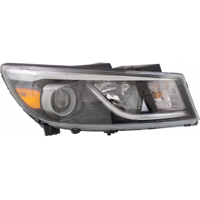 For Kia Sedona Headlight Assembly 2015 2016 2017 2018 | Halogen | w/ LED Position Light | EX / L / LX Model (CLX-M0-USA-REPK100196-CL360A70-PARENT1)