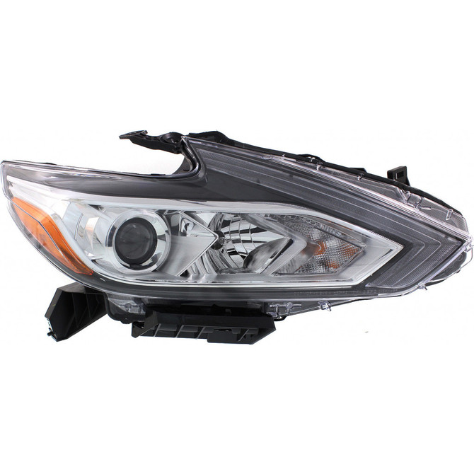 For 2016 Nissan Altima Headlight DOT Certified Bulbs Included Sedan; Halogen; w/o LED DRL; Chrome Bezel (CLX-M0-20-9788-00-1-PARENT1)