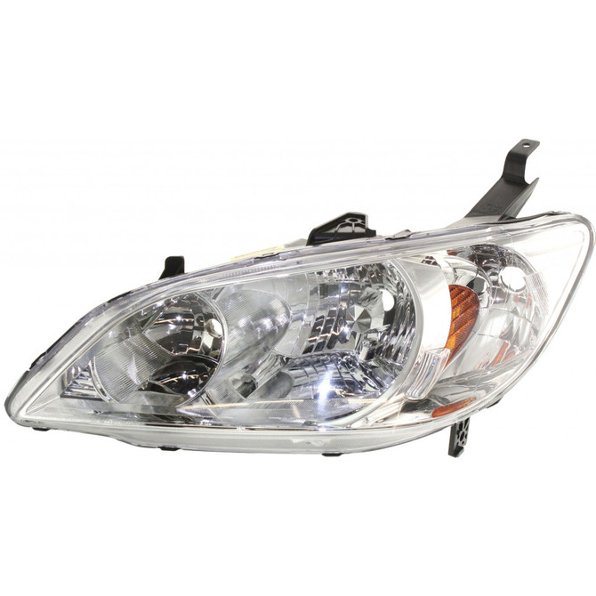 For 2004 2005 Honda Civic Headlight Assembly Unit Hybrid Includes Side Marker/Park/Signal Lamps w/o Bulbs or Sockets (CLX-M0-HD430-A001L-PARENT1)