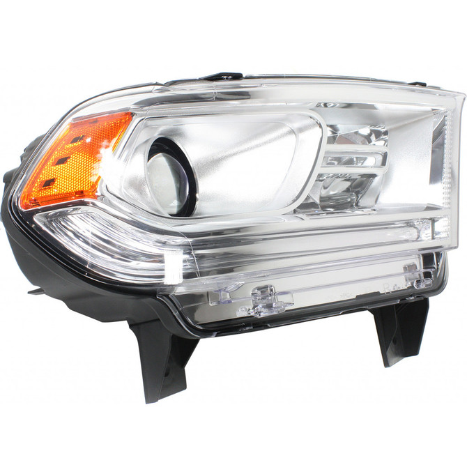 For 2014-2015 Dodge Durango Headlight Chrome DOT Certified Bulbs Included ;Halogen; w/o LED Lamps; Chrome Trim (CLX-M0-20-9546-00-1-PARENT1)