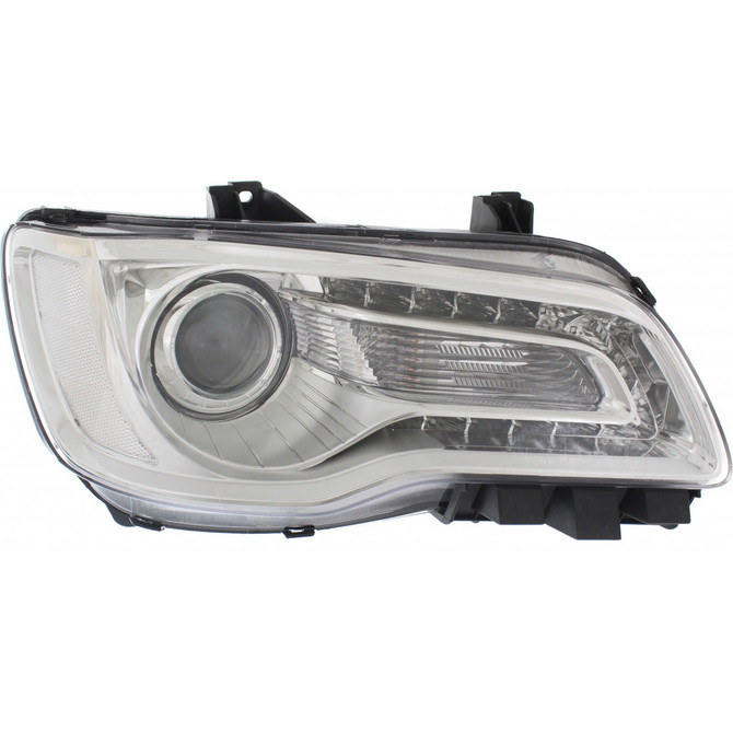 For 2015-2017 Chrysler 300 Headlight CAPA Certified Bulbs Included Halogen; Chrome Bezel (CLX-M0-20-9218-90-9-PARENT1)