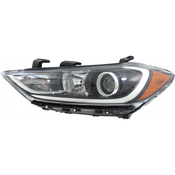 Fits Hyundai Elantra Headlight 2017 2018 Driver Side Halogen DOT Certified HY2502204 | 92101-F3010 (CLX-M0-20-9808-90-1)