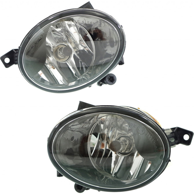 For Volkswagen Eos Fog Light 2011 12 13 14 15 2016 Driver and Passenger Side Pair w/ Bulbs DOT Certified For VW2592118 (PLX-M0-19-12002-00-1-CL360A2 )