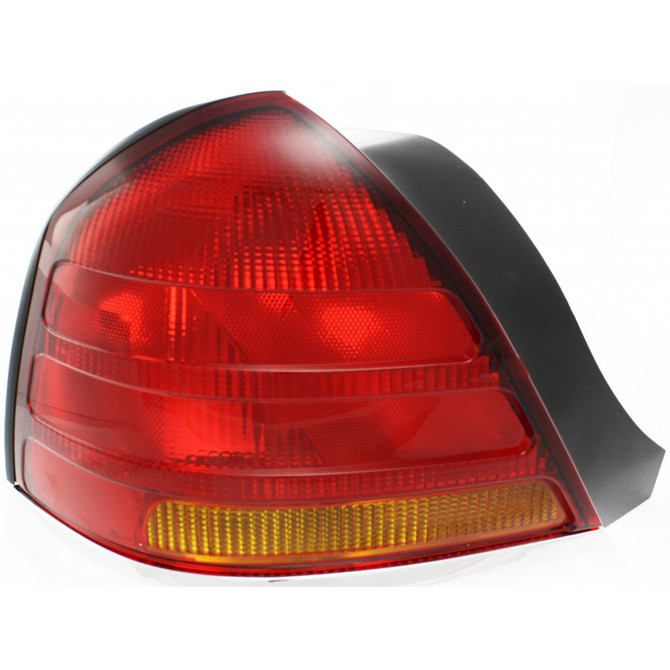 For 1998-2005 Ford Crown Victoria Rear Tail Light Assembly Unit w/o Sport Package; w/4 Bulb Lamp; w/Red & Amber Lenses (CLX-M0-FR234-U000L-PARENT1)