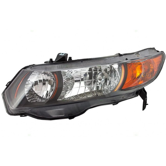 For Honda Civic Coupe 2006 07 08 2009 Headlight Assembly Unit Manual Transmission 6 Speed SI Model DOT Certified (CLX-M1-316-1148L-UF2Y-PARENT1)
