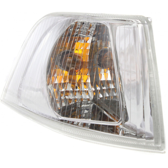 For 2001-2004 Volvo S40 Chrome Turn Signal / Side Marker Light w/ Bulbs Park/Signal Combination w/ Bright Bezel Early Design (CLX-M0-18-0114-00-PARENT1)