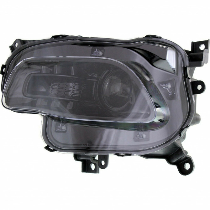 For Jeep Cherokee 2014-2017 Headlight Assembly Halogen Latitude/Limited/Sport Black Trim CAPA Certified (CLX-M1-332-1195L-AC2-PARENT1)
