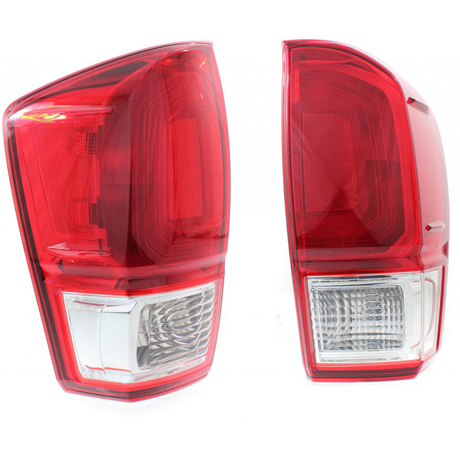 For Toyota Tacoma Tail Light Assembly 2016 17 18 2019 Base/SR/SR5/SR + Red Bezel DOT Certified (CLX-M1-311-19ACL-AFVCR-PARENT1)