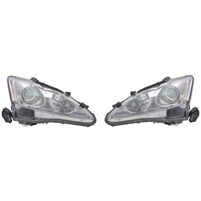 CarLights360: For 2012 13 14 2015 Lexus IS350 Headlight Assembly DOT Certified w/ Bulbs Convertible w/ F Sport Package w/o AFS (CLX-M0-20-9314-90-1-CL360A4-PARENT1)