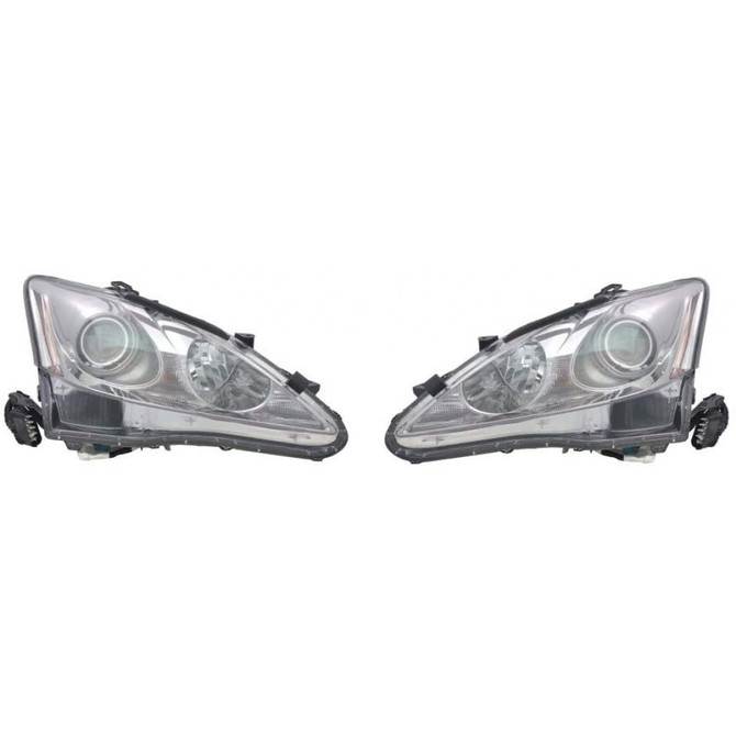 CarLights360: For 2009 2010 Lexus IS250 Headlight Assembly w/ Bulbs Halogen Type (CLX-M0-20-9314-00-1-CL360A1-PARENT1)