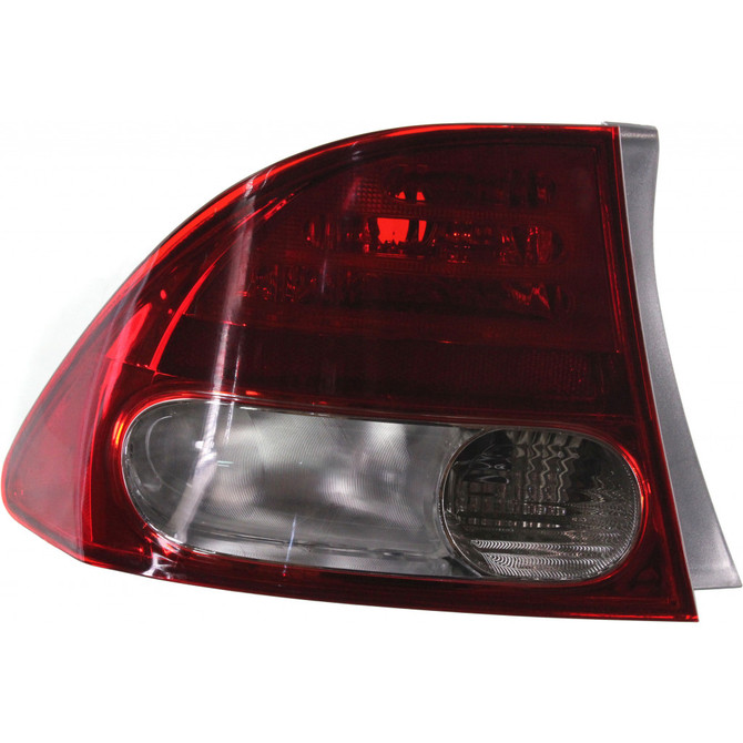 For Honda Civic Tail Light Assembly 2009 2010 2011 Driver Side | Rear | CAPA | Sedan For HO2818138 | 33551-SNA-A51 (CLX-M0-11-6166-91-9)