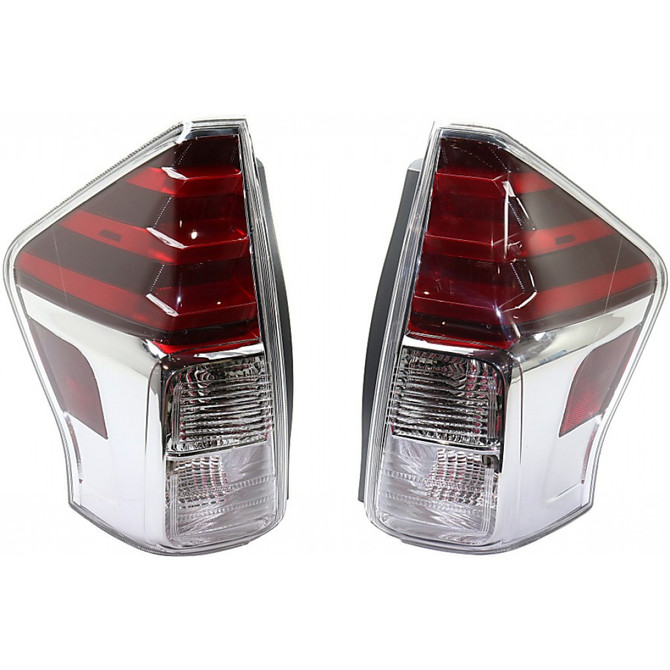 CarLights360: For 2015 2016 2017 Toyota Prius V Tail Light Assembly Driver and Passenger Side DOT Certified w/Bulbs LED Type - Replaces TO2800194 TO2801194 (PLX-M0-11-6778-00-1-CL360A1)