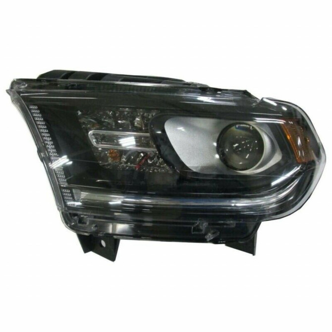 KarParts360: For 2016 2017 2018 DODGE DURANGO Head Light Assembly  Side w/Bulbs (Black Housing)  Replaces CH2502302 CAPA Certified (CLX-M0-334-1139L-ACD2-CL360A1-PARENT1)