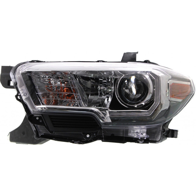 KarParts360: For Toyota Tacoma Headlight Assembly 2016 2017 2018 Chrome Housing For TO2502244 CAPA Certified (CLX-M0-312-11AEL-ACN2-CL360A1-PARENT1)