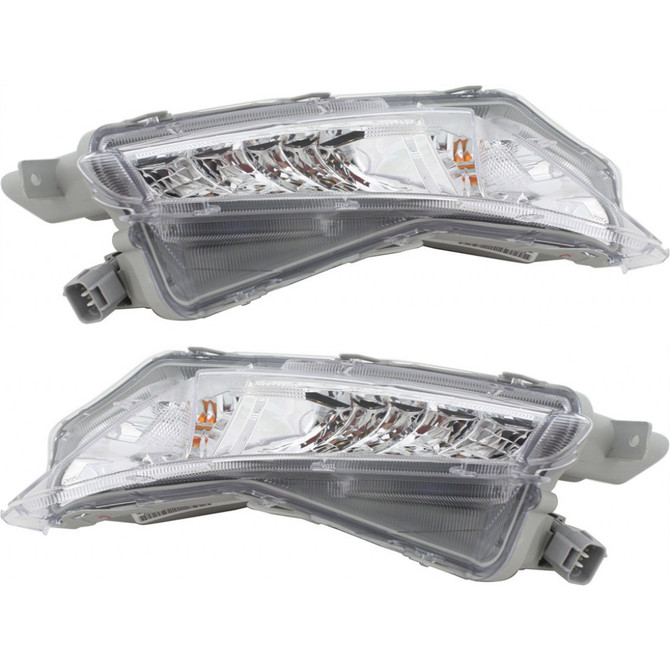 CarLights360: For 2015 2016 2017 Toyota Camry Turn Signal Light Assembly Driver and Passenger Side Pair w/Bulbs Hybrid XLE/XLE/XSE Model DOT Certified LED Replacement For TO2530154, TO2531154 (PLX-M0-12-5336-00-1-CL360A1)