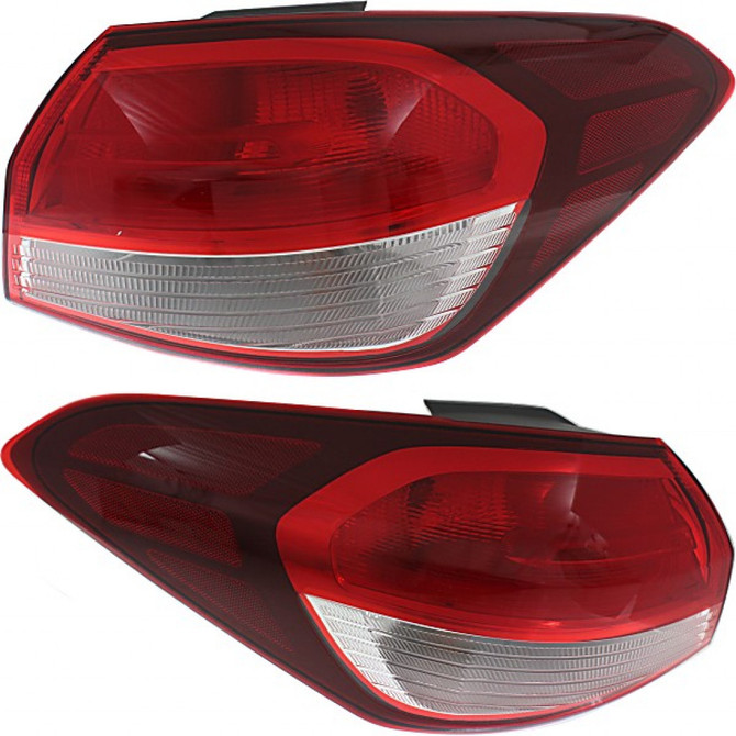 CarLights360: For 2017 Kia Forte Tail Light Assembly Driver and Passenger Side DOT Certified w/Bulbs - Replaces KI2804134 KI2805134 (Vehicle Trim: Sedan) (PLX-M0-11-6968-00-1-CL360A1)