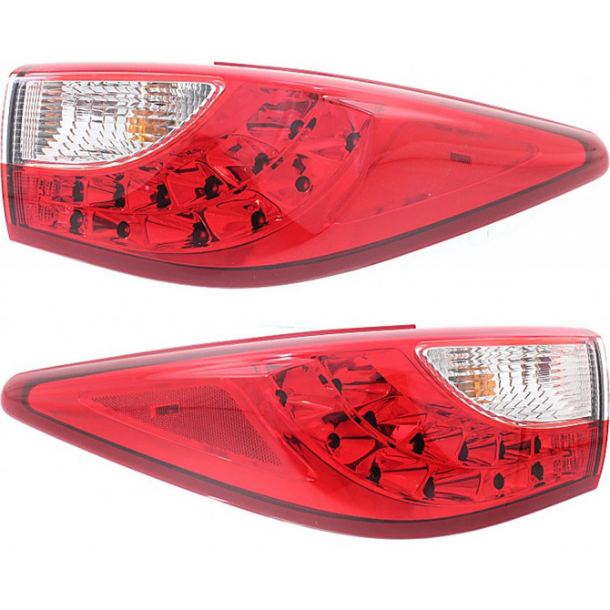 CarLights360: For 2013 Infiniti JX35 / 2014-2015 QX60 Tail Light Assembly Driver and Passenger Side DOT Certified WithBulbs - Replaces IN2800123 IN2801123 (PLX-M0-11-6870-00-1-CL360A1)