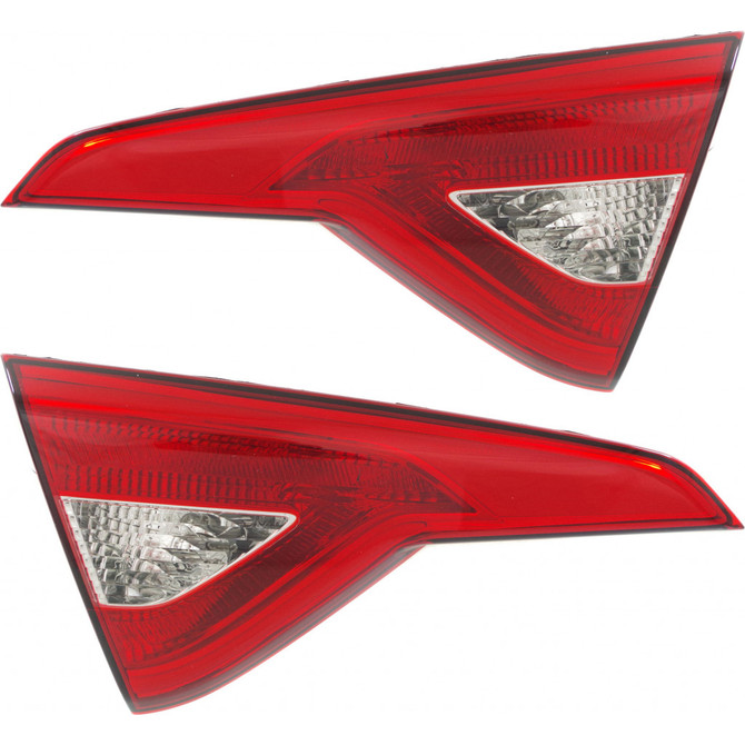 CarLights360: For 2015 2016 Hyundai Sonata Tail Light Assembly Driver and Passenger Side CAPA Certified w/Bulbs Bulb Type Type - Replaces HY2802124 (PLX-M0-17-5524-00-9-CL360A1)