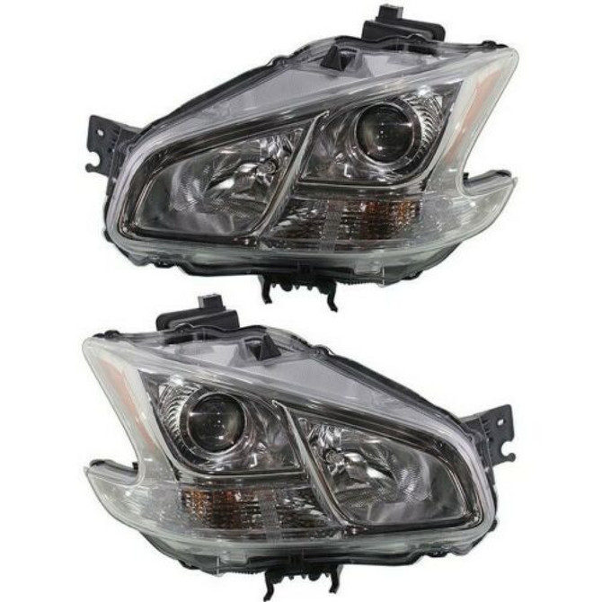 CarLights360: For 2009 2010 2011 2012 2013 2014 Nissan Maxima Headlight Assembly Driver and Passenger Side DOT Certified w/Bulbs HID Type - Replaces NI2502186 NI2503186 (PLX-M0-20-9062-00-1-CL360A2)