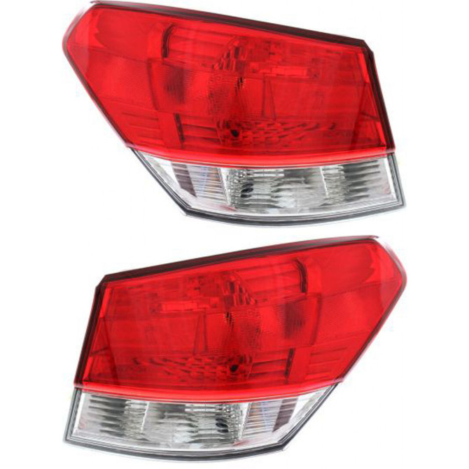 CarLights360: For 2010 2011 2012 2013 2014 Subaru Legacy Tail Light Assembly Driver and Passenger Side DOT Certified  - Replaces SU2804104 SU2805104 (PLX-M0-11-6380-01-1-CL360A1)