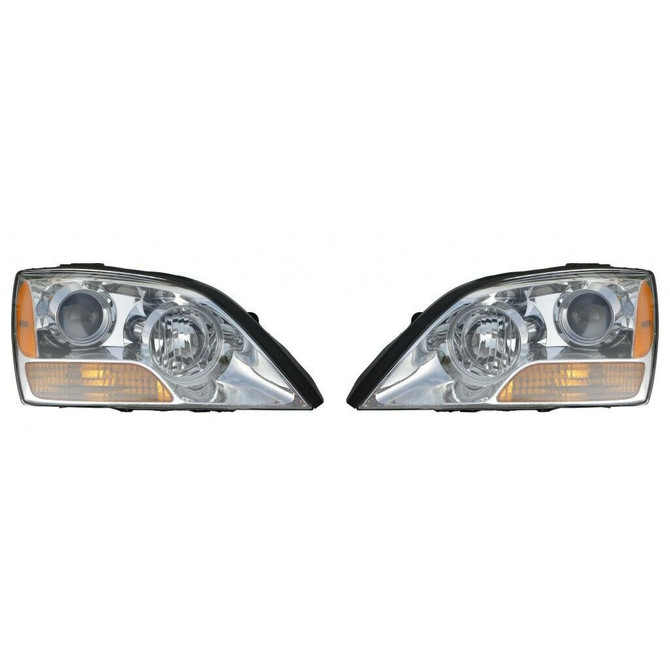 CarLights360: For 2008 2009 Kia Sorento Headlight Assembly Driver and Passenger Side DOT Certified w/Bulbs - Replaces KI2502134 (PLX-M0-20-12212-00-1-CL360A1)