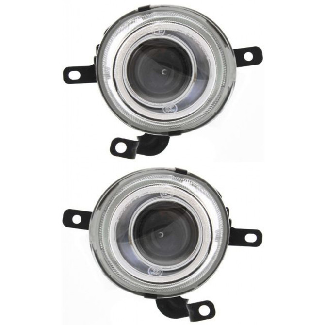 CarLights360: For Kia Magentis Fog Light 2003 04 05 2006 Pair Driver and Passenger Side w/ Bulbs Replaces KI2592106 + KI2593106 (PLX-M1-322-2005L-AQ-CL360A1)