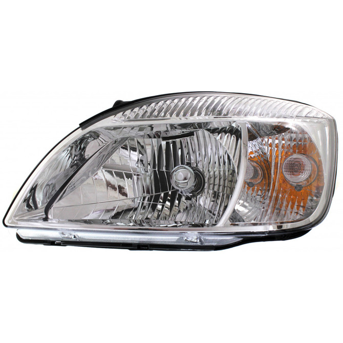 CarLights360: For 2006 2007 2008 2009 KIA RIO Head Light Assembly Driver Side w/Bulbs - (CAPA Certified) Replacement for KI2500100 (CLX-M1-322-1118L-AC-CL360A1)