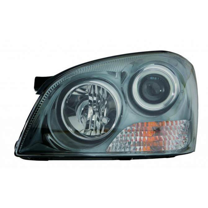 CarLights360: For 2006 2007 KIA MAGENTIS Head Light Assembly Driver Side w/Bulbs (Black Housing) - Replacement for KI2502125 (CLX-M1-322-1121L-AS2-CL360A1)