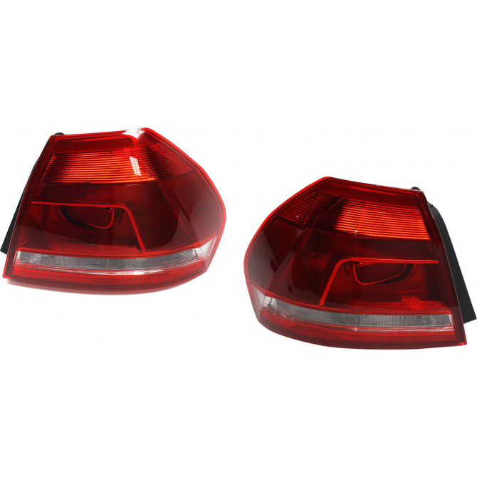 CarLights360: For Volkswagen Passat Tail Light 2012 13 14 2015 Pair Driver and Passenger Side | DOT Certified | VW2804108 + VW2805108 (PLX-M1-340-1932L-AF-CL360A1)