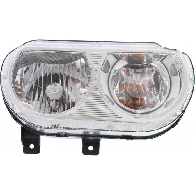 CarLights360: For 2008 - 2014 DODGE CHALLENGER Head Light Assembly Passenger Side w/Bulbs - (DOT Certified) Replacement for CH2519137 (CLX-M1-333-1133R-AF-CL360A1)