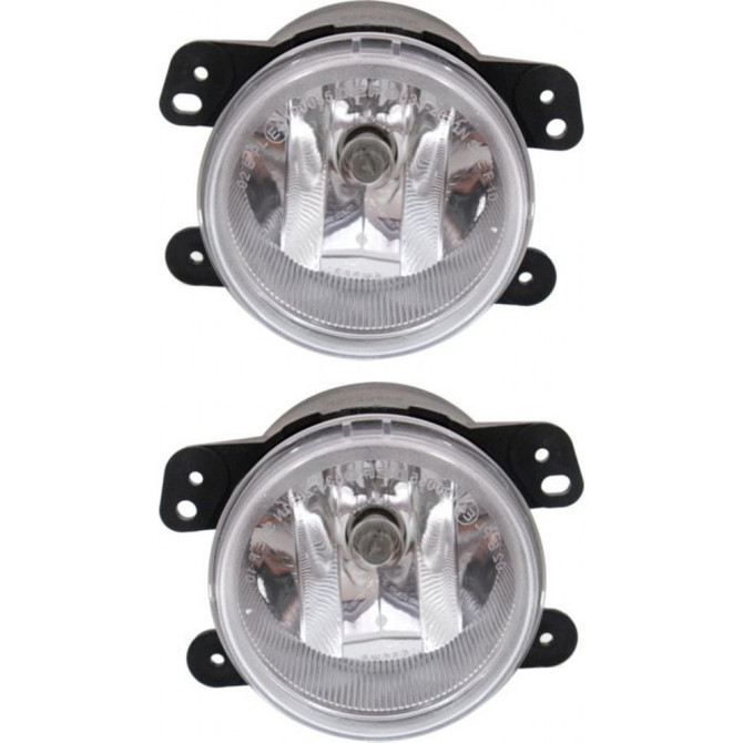 Fits Dodge Charger Fog Light 2011 12 13 2014 Pair Driver and Passenger Side w/ Bulbs DOT Certified For CH2594103 (PLX-M1-332-2031N-AF)