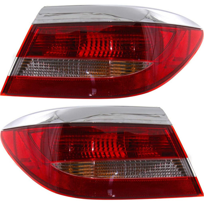 For Buick Verano Outer Tail Light 2012 13 14 15 16 2017 Pair Driver and Passenger Side For GM2804109 | 22908909 (PLX-M0-11-6440-00-CL360A55)