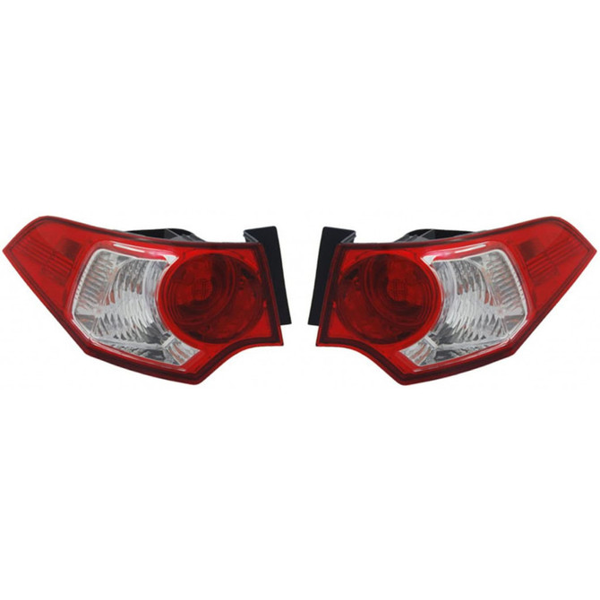 For Acura TSX Sedan Outer Tail Light 2009 2010 Pair Driver and Passenger Side For AC2800113 | 33550-TL0-A01 (PLX-M0-11-6452-00-CL360A55)