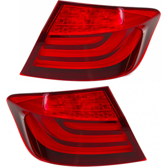 For BMW 528i / 535i / 550i Tail Light 2011 2012 2013 Pair Driver and Passenger Side Outer SedanLED For BM2804105 | 63 21 7 203 231 (PLX-M0-11-11978-00-CL360A55)