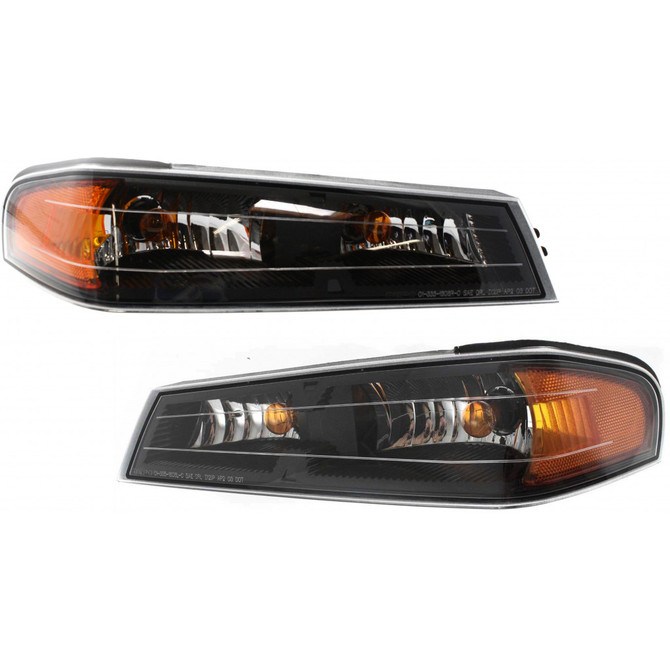 For 2004-2012 GMC Canyon Turn Signal / Parking Light Pair Driver and Passenger Side SLE / SLT Bulbs Sold Seperately For GM2520189 | 22876077 (PLX-M0-18-5932-01-9-CL360A5)