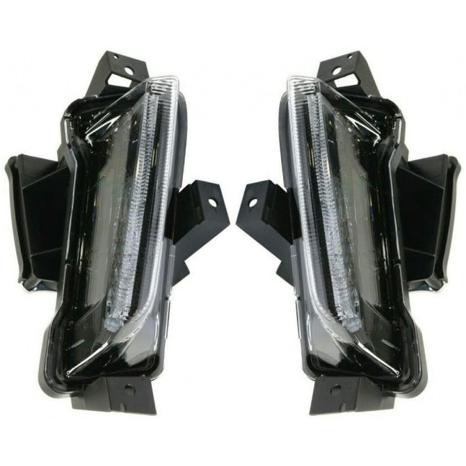 For Chevy Camaro Daytime Running Light 2017 18 19 2020 Pair Driver and Passenger Side | LED ZL1 Model For GM2562109 | 84341735 (PLX-M0-12-5378-00-CL360A56)