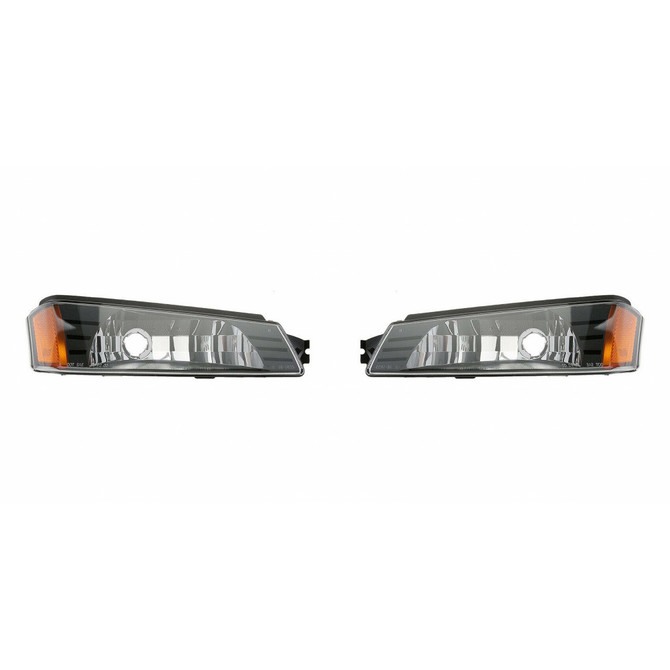 For Chevy Avalanche Parking Signal Light 2002 03 04 05 2006 Pair Driver and Passenger Side Bulbs & Socket Sold Seperately For GM2520184 | 15077336 (PLX-M0-18-5836-01-CL360A55)