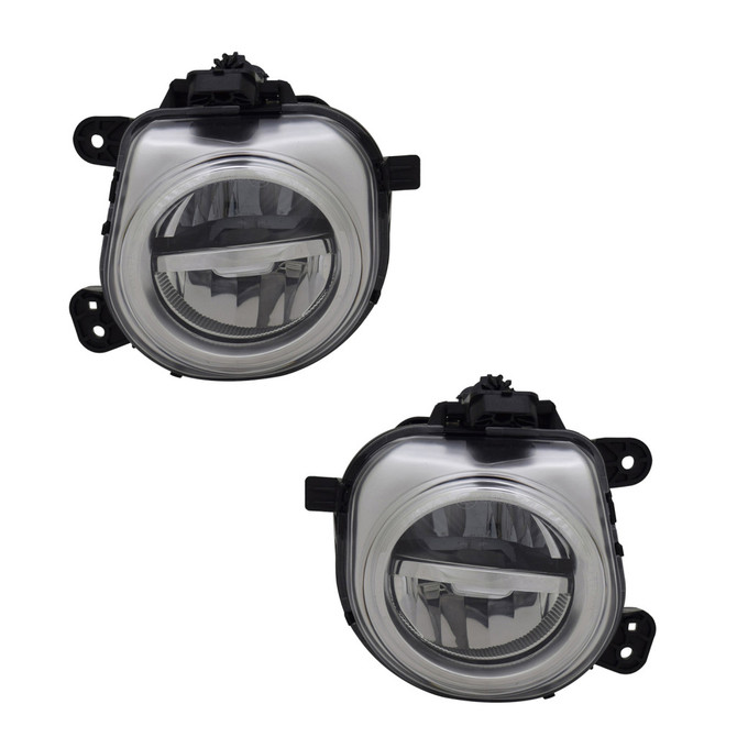 For BMW X5 Fog Light 2014 15 16 17 2018 Pair Driver and Passenger Side w/o Night Vision Replaces BM2592151 | 63 17 7 317 251 (PLX-M0-19-12572-00-CL360A56)