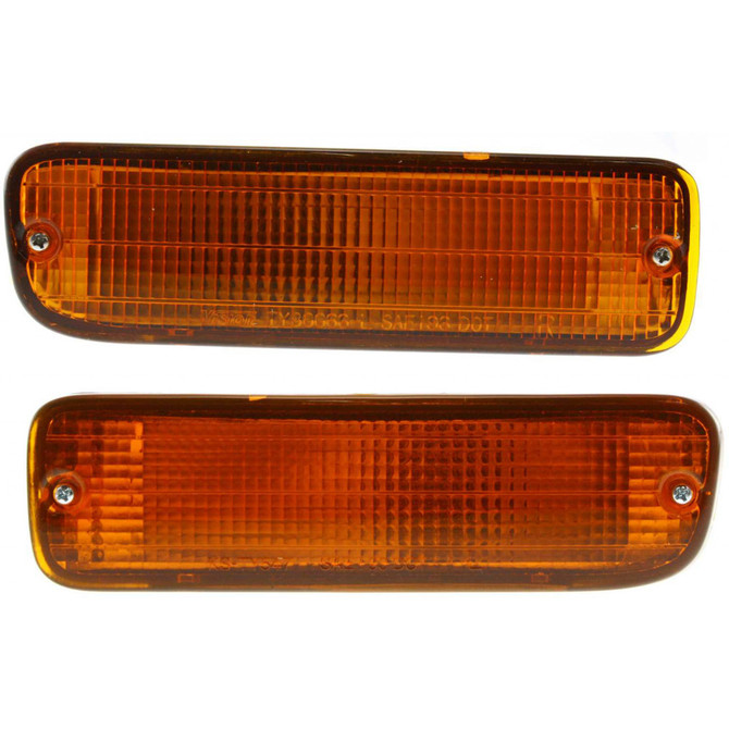 For 1998 1999 2000 Toyota Tacoma Turn Signal Light Pair Driver and Passenger Side DLX / RWD For TO2530122 | 81520-35110 (PLX-M0-12-1552-90-CL360A1)