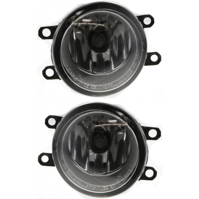 For 2006 2007 Toyota Yaris Fog Light Pair Driver and Passenger Side w/Bulbs CAPA Certified For TO2592123 (PLX-M1-211-2052L-ACN-CL360A7)