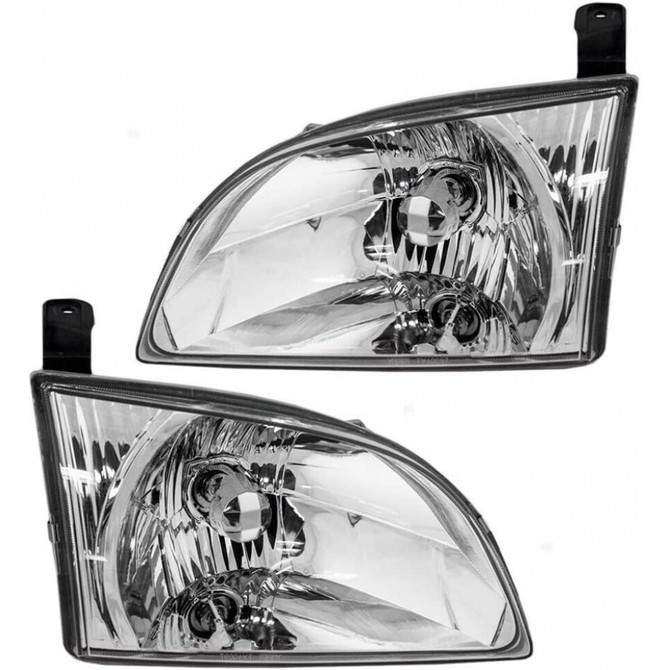For Toyota Sienna Headlight Assembly 2001-2003 Pair Driver and Passenger Side For TO2502135 | 81150-08020 (PLX-M0-312-1149L-AS-CL360A50)