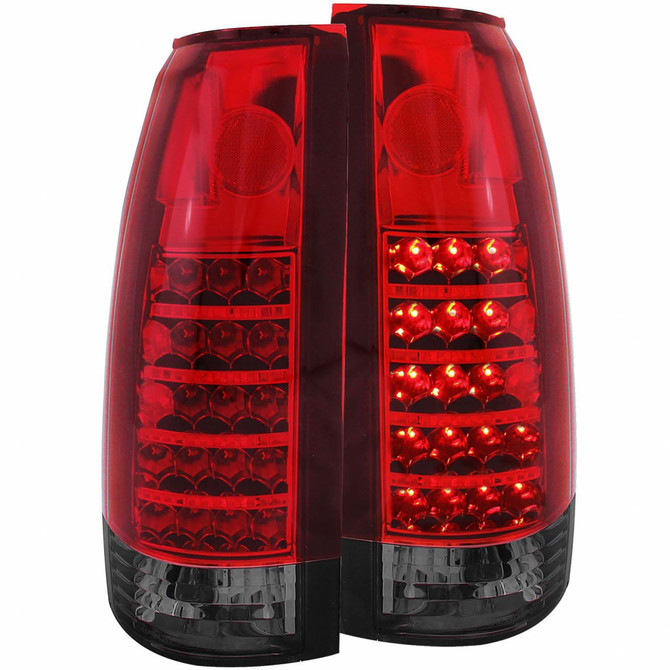 ANZO For GMC R3500 1988-1991 Tail Lights LED Red/Smoke | (TLX-anz311157-CL360A91)