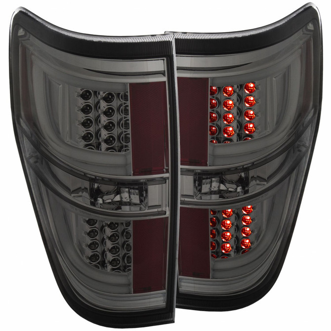 ANZO For Ford F-150 2009-2013 Tail Lights LED Smoke | (TLX-anz311258-CL360A70)