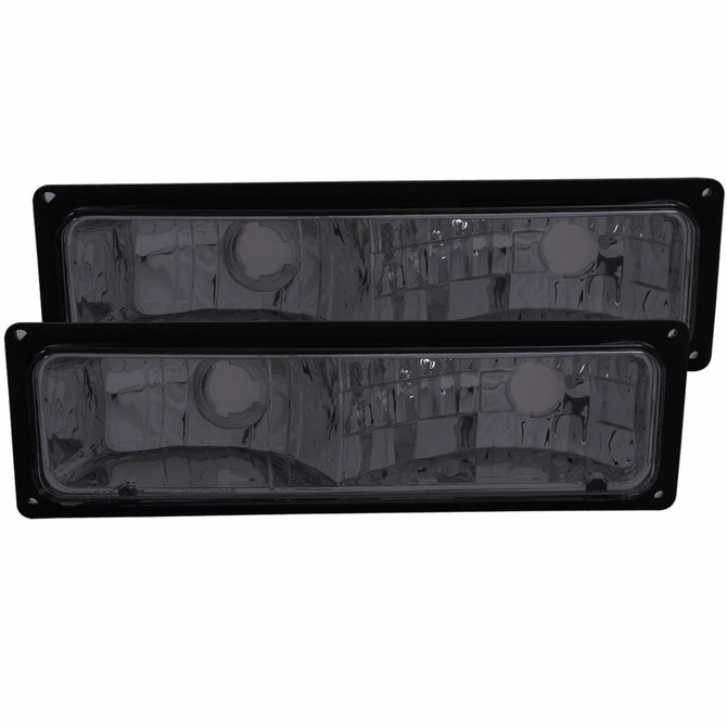 ANZO For GMC K1500/K2500 Suburban 1992-1999 Euro Parking Lights Smoke | (TLX-anz511034-CL360A74)