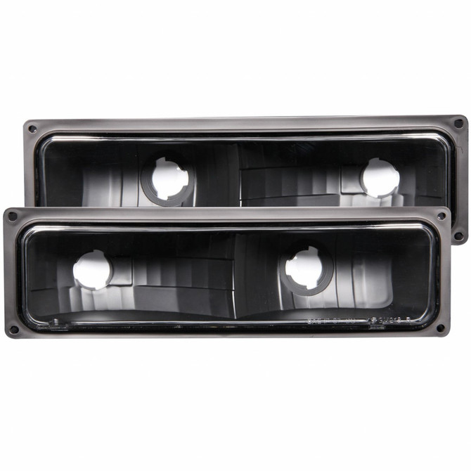 ANZO For GMC R2500 1988 1989 Parking Lights Euro Black | (TLX-anz511053-CL360A70)