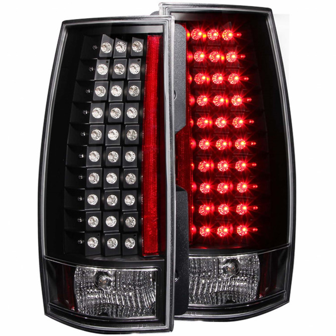 ANZO For GMC Yukon XL 2015 Tail Lights LED Black G4 | (TLX-anz311142-CL360A70)