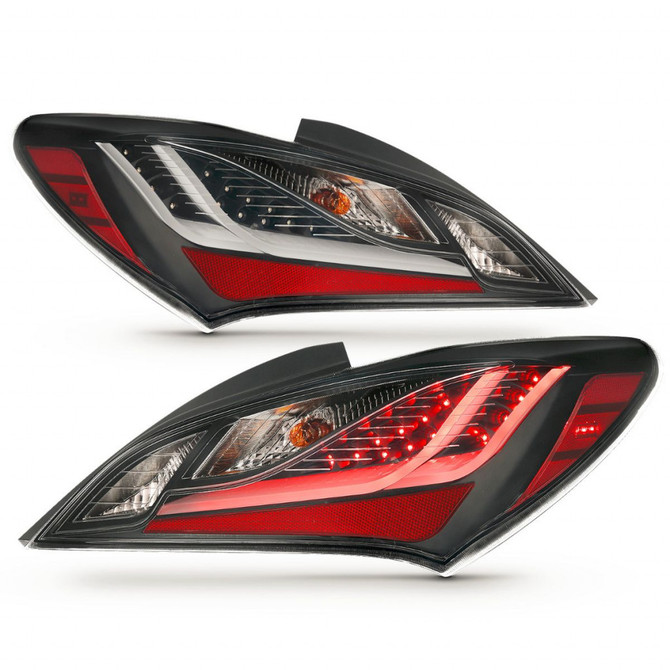 ANZO For Hyundai Genesis 2010-2013 Tail Lights LED Smoke | (TLX-anz321347-CL360A71)