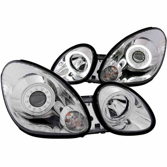 ANZO For Lexus GS430 2001 2002 2003 2004 2005 Projector Headlight w/ Halo Chrome | (TLX-anz121143-CL360A71)